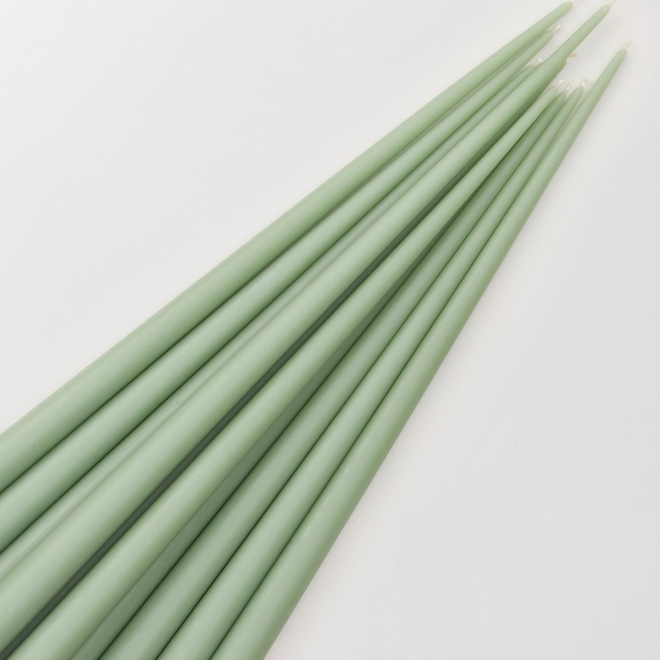 Свеча классическая 40 см, оливковый