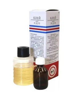 Клей эпоксидный двухкомпонентный ЭДП 140 г (эпоксидная смола с отвердителем)