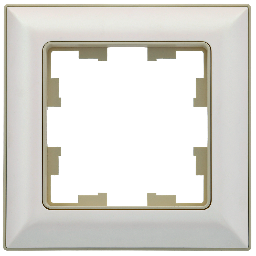 BRITE Рамка 1-местная РУ-1-Бр бежевый/жемчужный IEK