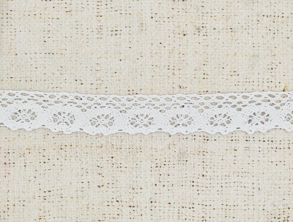 Кружево хлопковое/Тесьма вязаная рис. 01.28.032, ш. 2,5 см, молочный