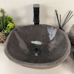 Раковина из речного камня RS-64873 38*36*15 0855