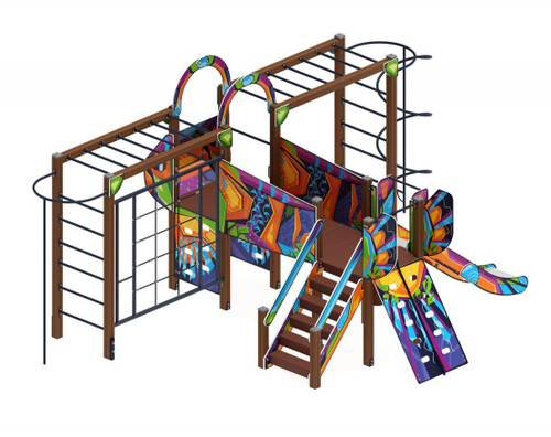 Детский игровой комплекс Аэроплан (Маскарад) ДИК 2.03.4.02-02 Н=1200