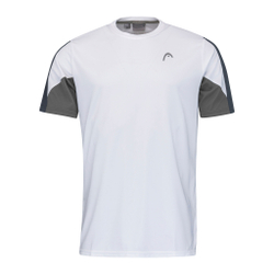 Мужское теннисное поло HEAD Club 22 Tech T-Shirt Men - White, Dark Blue