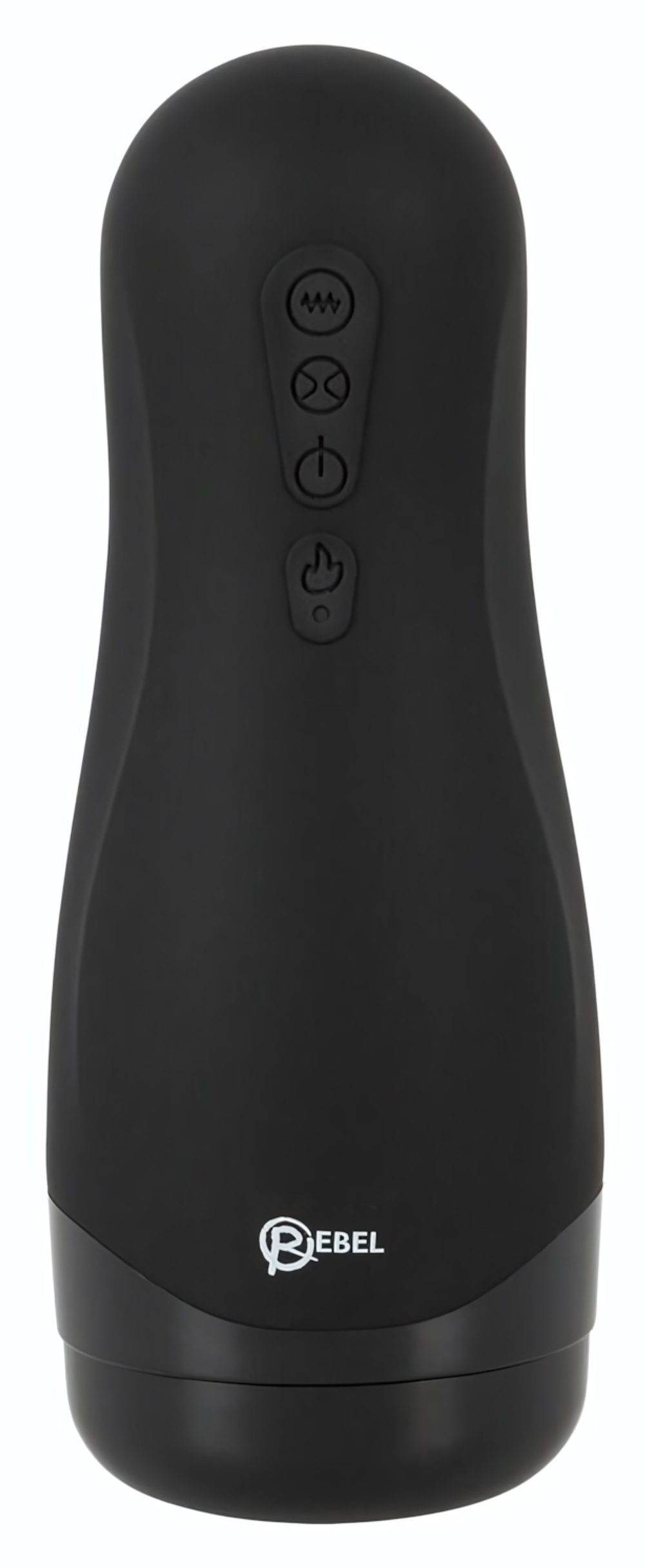 Черный вибромастурбатор с подогревом Masturbator with 3 Functions (Цвет: черный с белым)