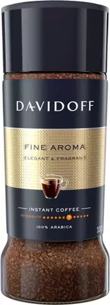 Кофе растворимый Davidoff Fine Aroma, 100 г стеклянная банка (Давидоф)