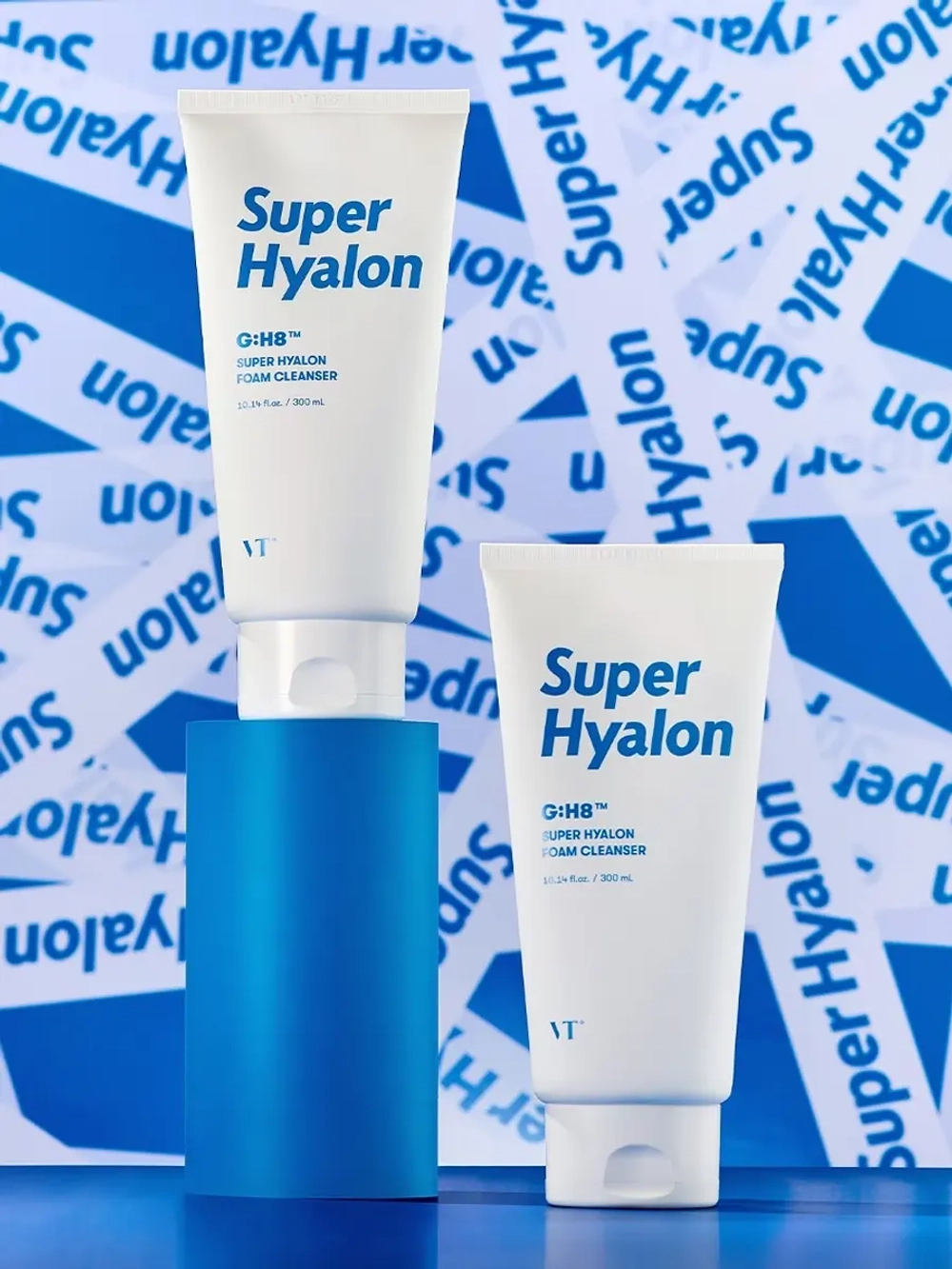 VT Cosmetics Увлажняющая пенка для умывания с гиалуроновой кислотой Super Hyalon Foam Cleanser 300 мл