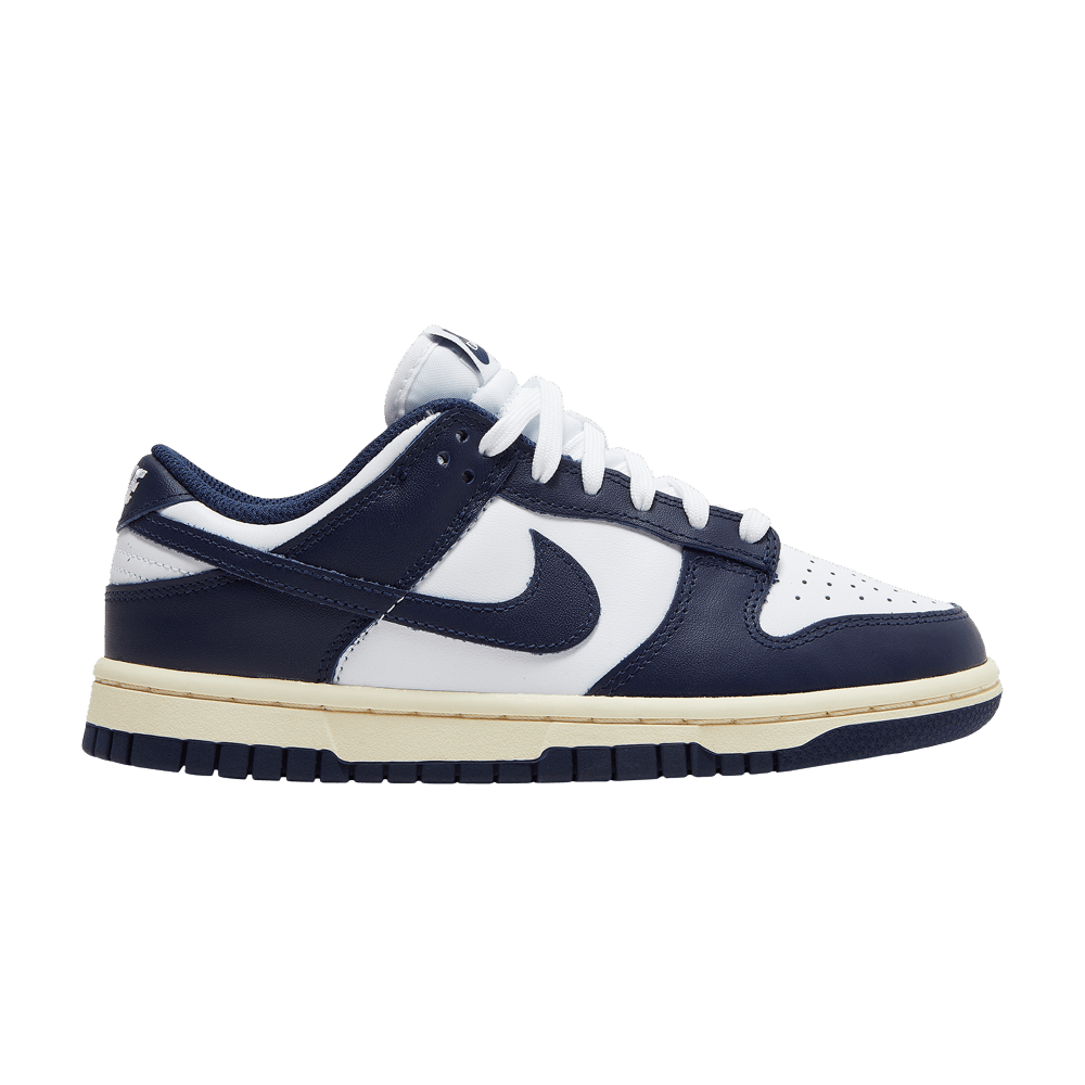 Кроссовки Nike Dunk Low "Midnight Navy And White" (Женская размерная сетка)