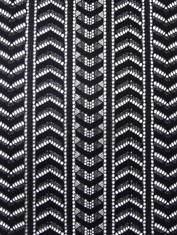 274 ОПТ Кружево эластичное 19 см, Италия, черный 170