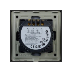 Выключатель сенсорный SWT-OMALI-S03-ZB-BK (250V, 10A, Zigbee) (Arlight, Стекло) 050046