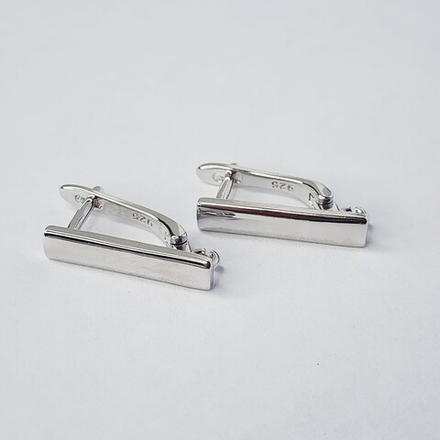 Ювелирные швензы, английский замок, родий, люкс фурнитура