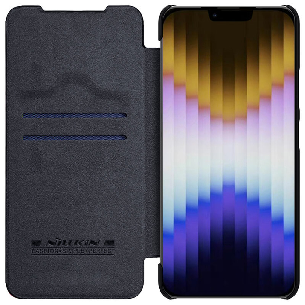 Кожаный чехол-книжка Nillkin Leather Qin Pro c защитой камеры для iPhone 14