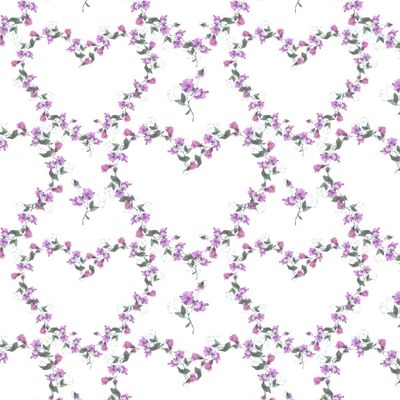 Орнамент из мелких цветов душистого горошка