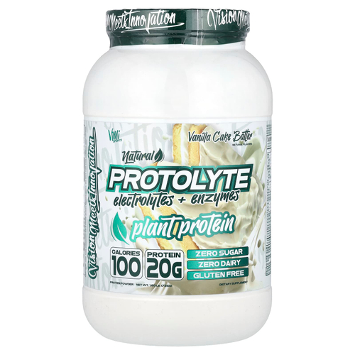 VMI Sports, ProtoLyte, порошок из растительного белка, ванильное тесто, 725 г (1,6 фунта)