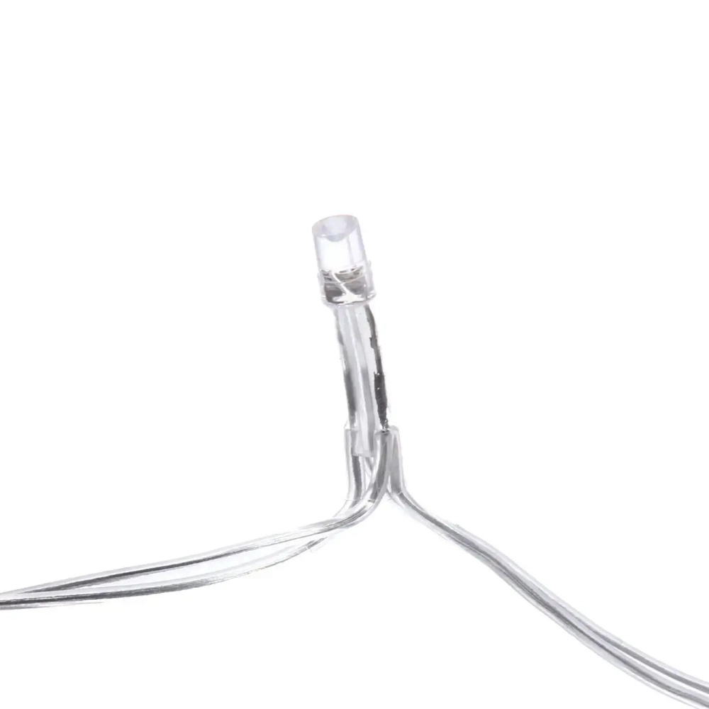 Гирлянда для дома на батарейках 5м 50 ламп LED от 2*АА, прозрач.провод, IP-20, Белый