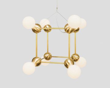 LINA 08-LIGHT CUBE CHANDELIER