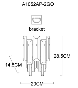 Бра Arte Lamp A1052AP-2GO