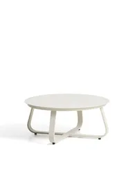 Уличный столик Tamaris из алюминия цвета экрю Ø80 см