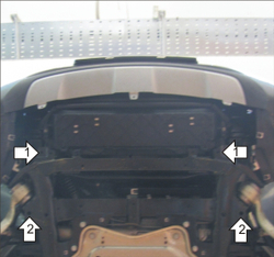 Защита Радиатора. 3 мм, Сталь. для BMW X6 (e71, E72) 2012-2014, BMW X6 (e71, E72) 2010-2012 MOTODOR.10209