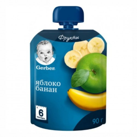 Пюре Gerber Яблоко Банан 90 гр