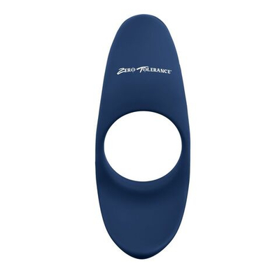 Синее эрекционное виброкольцо Cup ’Em