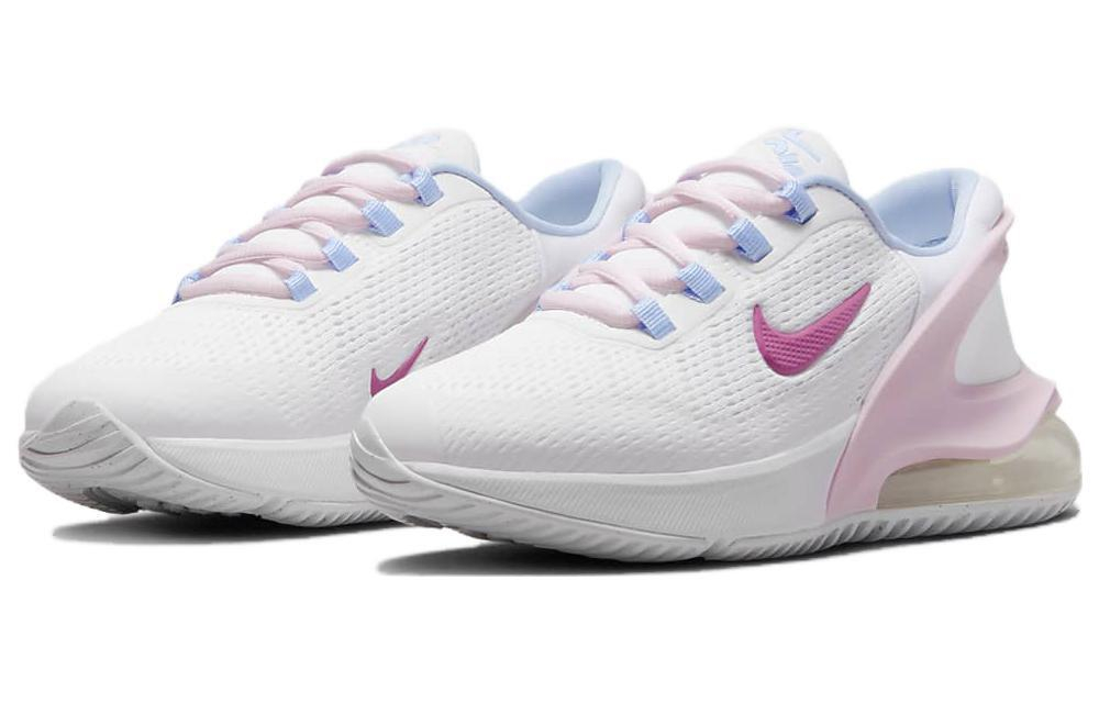 Nike Air Max 270 mesh shock absorption and wear-resistant low-top sports casual shoes GS white powder