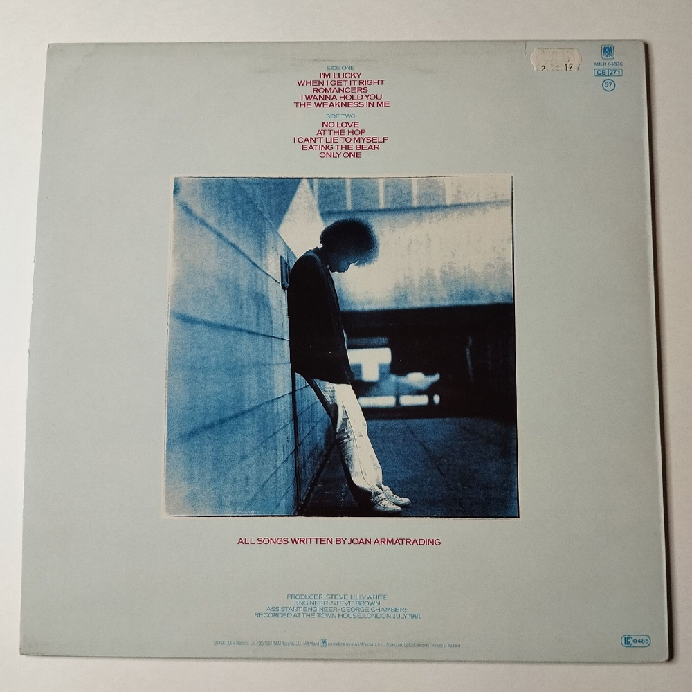 Винтажная виниловая пластинка LP Joan Armatrading Walk Under Ladders (Holland 1981)