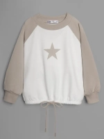 Свитшот для девочки осенний с завязками