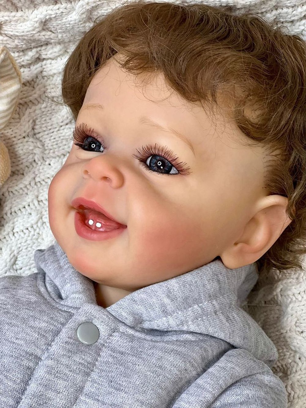 Кукла Реборн виниловая 55см в пакете (FA-155)