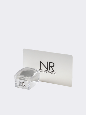 NR Штамп для стемпинга силиконовый, прямоугольник малый с скрапером