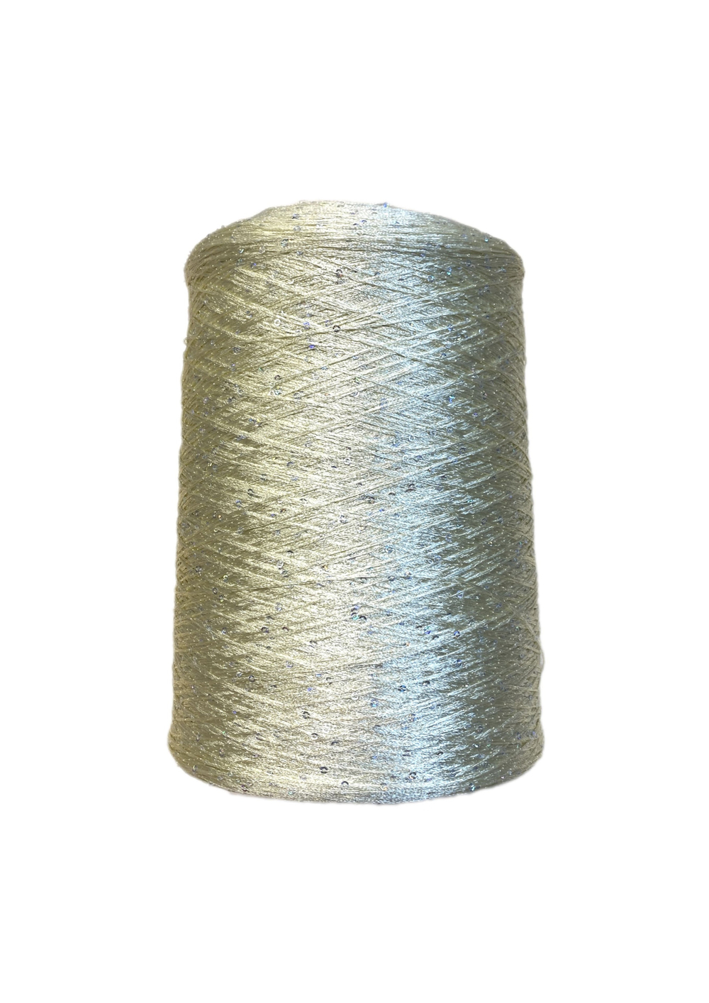 Пряжа на бобине 100% полиамид с пайетками (Италия) 100г -750м 230г