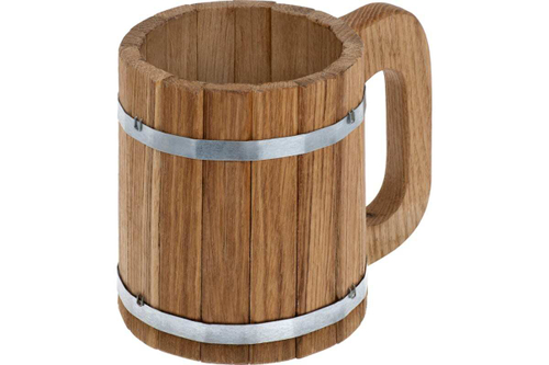 КРУЖКА БАННЫЕ ШТУЧКИ БОНДАРНАЯ 0,5 Л ДУБ