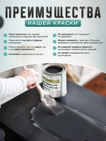 Акриловая краска для мебели и дерева графит 1 литр