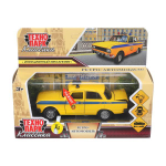 Модель ин. мет. ретро-модель "Милиция" 12,5см. св-зв, перед.дв., желтый, коробка AZLK2140M-12-SLPOL-YE