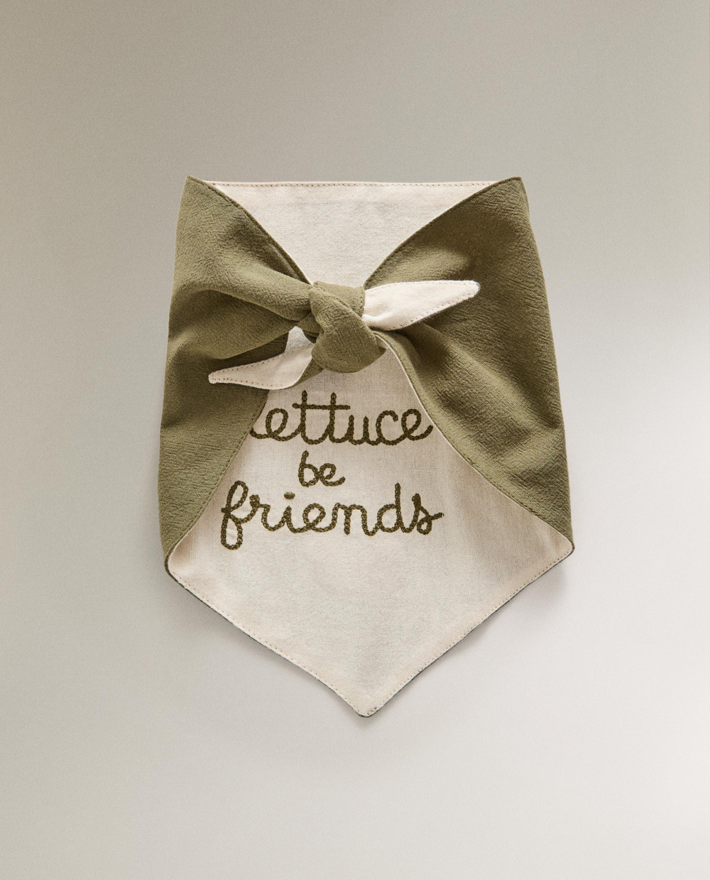 Бандана для питомца Zara Home, хлопок, зелёный, 1390/149