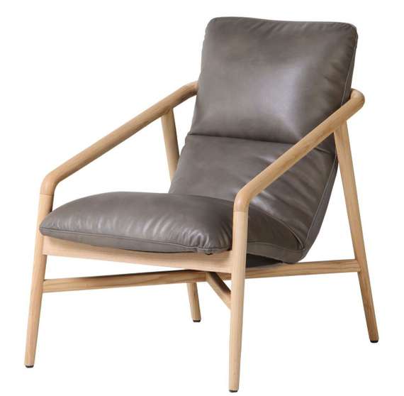 Кресло MC020, серая кожа