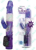 Фиолетовый вибратор-ротатор  MINI I-VIBE RABBIT