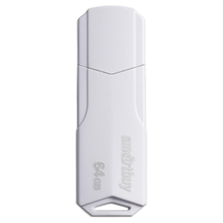 Память Smart Buy "Clue" 64GB, USB 2.0 Flash Drive, белый