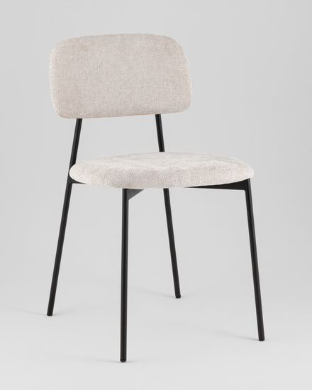 Стул Chao светло-серый черные ножки 4 шт.