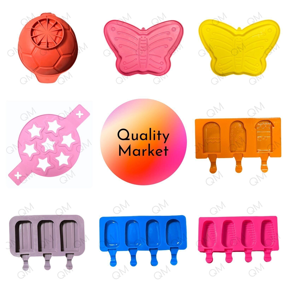 Форма для мороженого Доляна «Сердце и Роза», 19,514,5 см, 2 ячейки (87,3 см), цвет МИКС