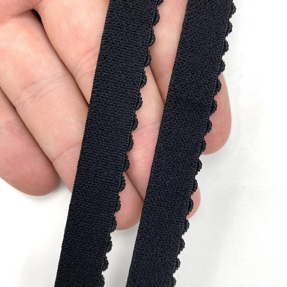 Отделочная резинка становая черная 12 мм