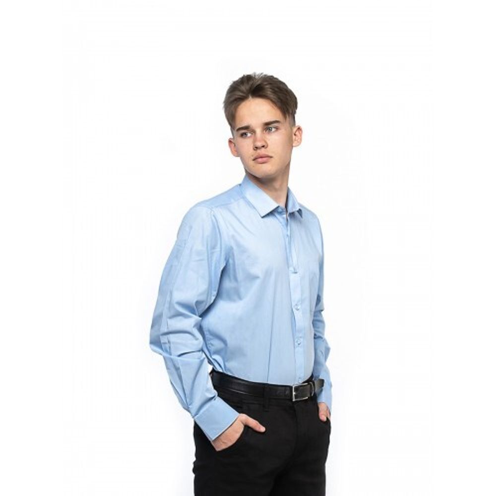 Нежно-голубая рубашка для старшеклассника IMPERATOR