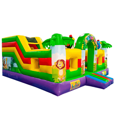 Коммерческий надувной батут «Сафари-джунгли ЭКСТРА», 5*5*2,5 м.