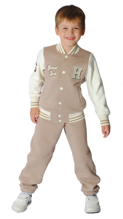 Брюки трикотажные с начесом для мальчика 4-8 лет Fleur de Vie