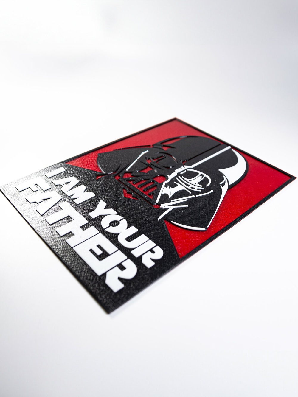 Табличка "I am your father" Дарт Вейдер (Darth Vader), пластик, 3D печать, 24х17см