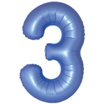 Шар фольгированный Цифра 3 101 см (Синий)