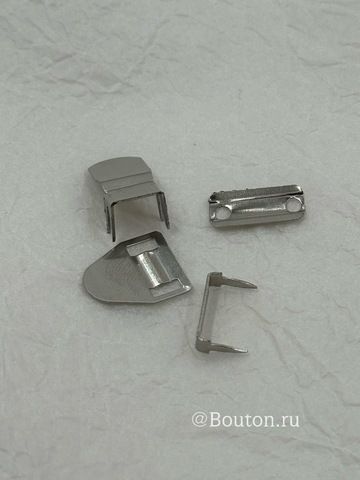 Крючок брючный установочный на шипах серебристый