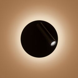 Декоративная подсветка светодиодная ЭРА EDGAR WL55 BK для интерьера COB 5Вт/SMD 7Вт 4000К черный IP20 | Настенная подсветка