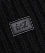 Хлопковая шапка EA7 - черный(240124 3F103)