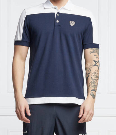 поло EA7 - темно-синий(3LPF07 PJ04Z)