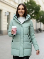 Куртка демисезонная с капюшоном удлиненная